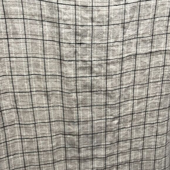 FLAX Beige and Black Plaid Check Linen Summer Jacket, Size M - Picture 9 of 10